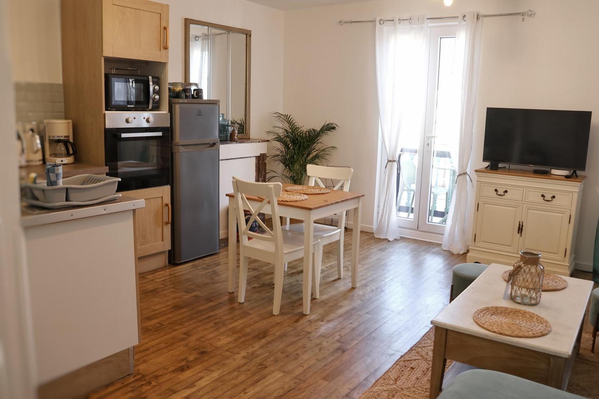 מרס-לה-באן Le 8 ∙ Appartement Cosy Avec Balcon Vue Sur Mer מראה חיצוני תמונה
